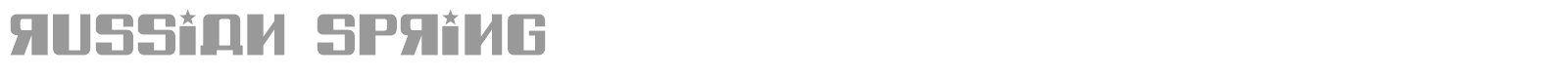 Russian Spring font preview